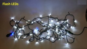 Kültéri Karácsonyfa Lámpa 300LED Hideg Fehér Flash Vitalux FL-03-3