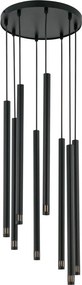 SIGMA LIGHTING 33231 SOPEL Hengeres Függesztett Lámpa Fekete G9 IP20