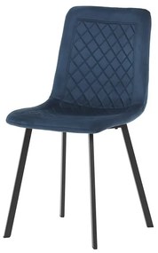 Kék Bársony Étkezőszék. DCL-973 BLUE4