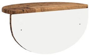 vidaXL Falpolc Falra szerelhető 2 pcs Öreg fa 38 x 19 x 19 cm Faanyag