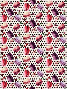 Fotótapéta Makaróni vinil pasztell édességek 184x254 +ragasztó