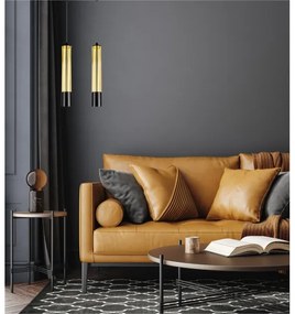 Csillár zsinóron PRESCOT 2xGU10/40W/230V arany