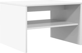 vidaXL Dohányzóasztal Fehér 60 x 50 x 40 cm Faanyag