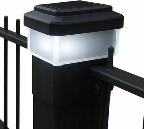Napelemes Lámpa 8x8cm kerítésoszlophoz LED-es napellenző világító oszlop