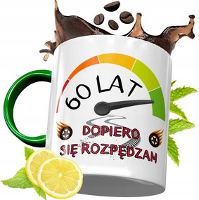 Zöld Bögre 60 60-ES 60. Születésnapra Ajándék fényképes nyomattal