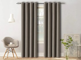 Szürkésbarna OXFORD függöny 140x250 cm Felfüggesztés: Hullámos sínszalag
