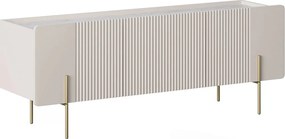 Malmi TV szekrény 150 cm - kasmír / arany lábak