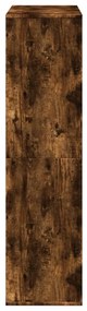 füstös tölgy színű szerelt fa könyvespolc 100 x 33 x 125,5 cm