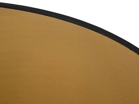 Pamut lámpabúra fekete 45/50/28 arany belsővel