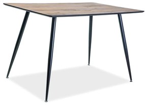 Remus étkezőasztal 120 x 80 cm, dió / fekete