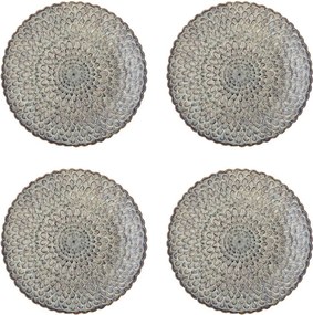 Szürke kőedény tányér készlet 4 db-os ø 26,5 cm Katrina – Bloomingville