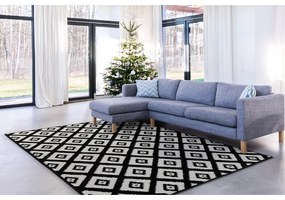 Fekete-fehér szőnyeg 160x220 cm Avanti – FD