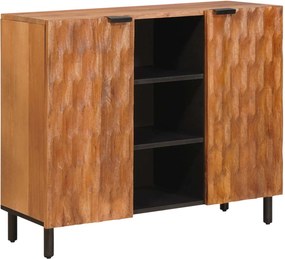 vidaXL Széf polcokkal Akácbarna felület 90 x 33 x 75 cm Tömör Mangófát