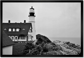Poszterek keretben 60x40 Cape Elizabeth világítótorony