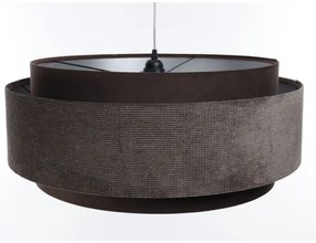 Csillár zsinóron DOBLO 1xE27/60W/230V á. 60 cm barna/ezüst