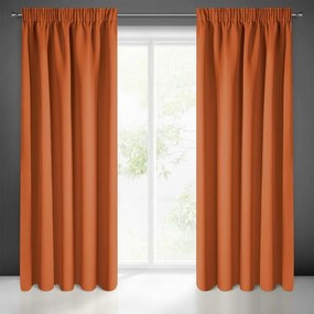 Sötétítő függöny félig matt szövetből Narancssárga 135x270 cm