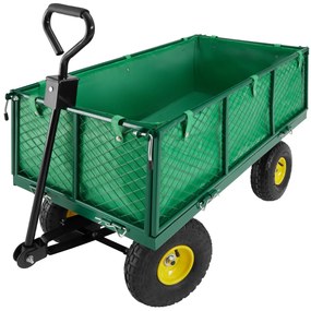 tectake 401029 kerti szállító kocsi 550kg - zöld