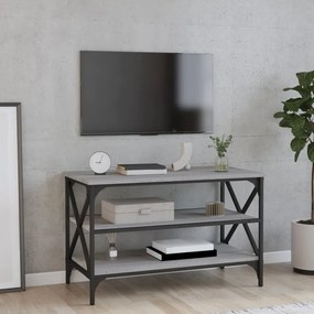 szürke sonoma színű szerelt fa TV-szekrény 80x40x50 cm
