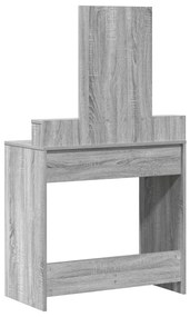 Öltözködőasztal Fiókokkal Szürke Sonoma 79x41x140 cm