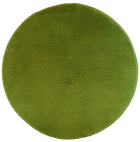 Fürdőszoba-szőnyeg UNI COLOR Zöld - Zöld / Kör Ø 90 cm