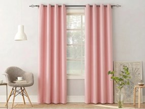 Függöny OXFORD LIGHT 140x250 cm, rózsaszín Felfüggesztés: Hullámos sínszalag