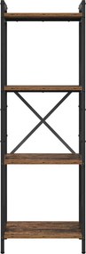 vidaXL Könyvespolc Régi fa 40 x 30 x 85 cm Faanyag