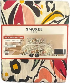 Mikrofázisos ágyneműhuzat Smukee párnahuzat 160x200, 2 x párnahuzat 70x80 cm Virágok