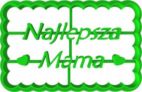 Forma Lyukasztó Mézeskalács kiszúró Anyák Napja Legjobb Anya 8cm