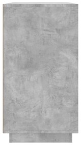 betonszürke szerelt fa tálalószekrény 80 x 34 x 75 cm