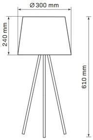 Polux ELENA 325846 Asztali lámpa 1x20W/E27 IP20