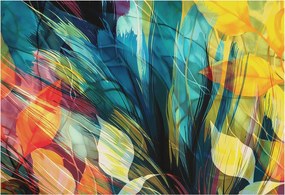 Fotótapéta Fali tapéta Hálószoba Nappali szoba Absztrakt levelek 152x104