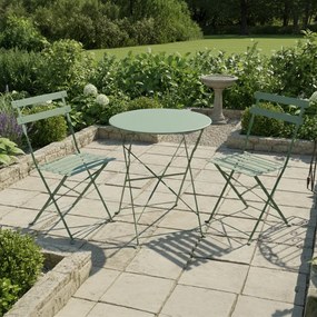 Kerti szett 1+2, zöld, acél, OBAX NEW