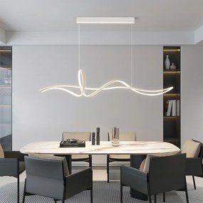 Brilagi - LED dimmelhető kábeles csillár SIGNATURE LED/55W/230V 120x23 cm fehér + távirányító