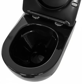 Delano fali rimless WC soft-close ülőkével fekete