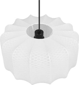 Fehér fém függőlámpa textil búrával ø 40 cm Madleine – Reality