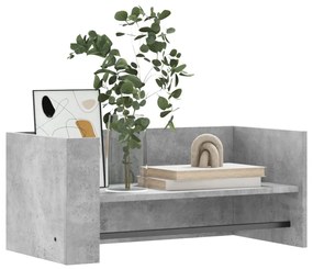 betonszürke szerelt fa fali polc 70,5 x 35 x 30,5 cm