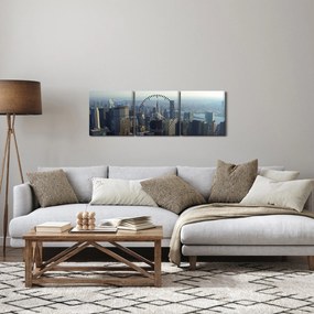 Kép - Manhattan nappal (órával) (90x30 cm)