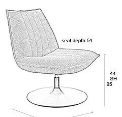 Okkersárga buklé fotel Jax – White Label