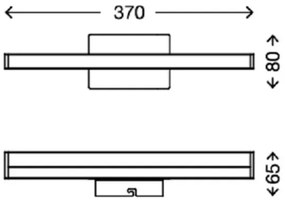 Briloner 2206-018 - SPLASH LED fürdőszobai tükörvilágítás 6W IP23