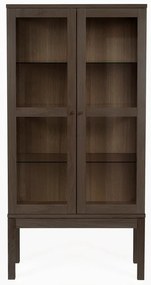 AbbeyWood vitrin füstös tölgyfa dekorral - Woodman