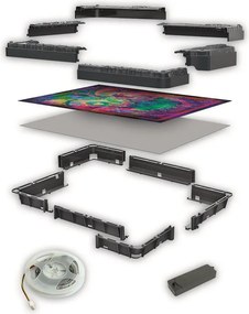 Stranger Things Upside Down 520 db-os puzzle LED-es keretben Clementoni