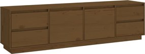 vidaXL mézbarna tömör fenyőfa TV-szekrény 176x37x47,5 cm
