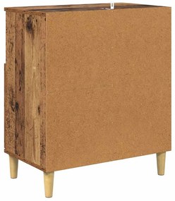 Oldalszekrények 2 pcs Öreg fa 60 x 35 x 70 cm Faanyag