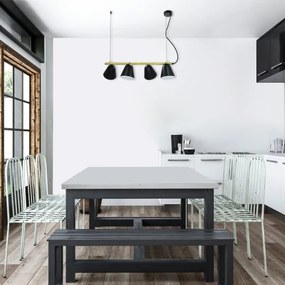 Rabalux 5377 - Csillár zsinóron ALTDER 4xE14/40W/230V