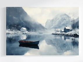 Canvas Skandinávia Norvégia Fjord Gleccser Tél 60x40