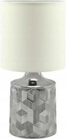 Linda asztali éjjeli lámpa E14 króm/fehér