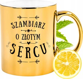 Arany csillogó bögre a sámánnak Ajándék fényképes nyomtatással