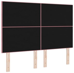 Fejtámla Gombos Rózsaszín 160 cm Bársony