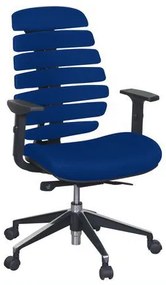 Dory irodai szék, textil, fekete/kék