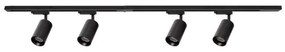 Spotlámpa sínrendszerrel PIPE 4xGU10/10W/230V fekete